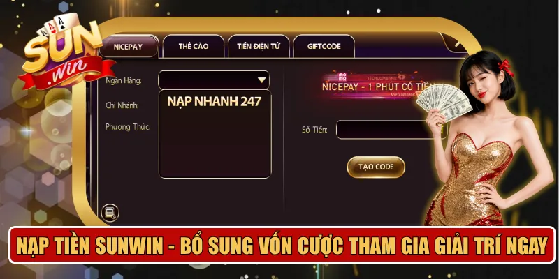 nạp tiền sunwin